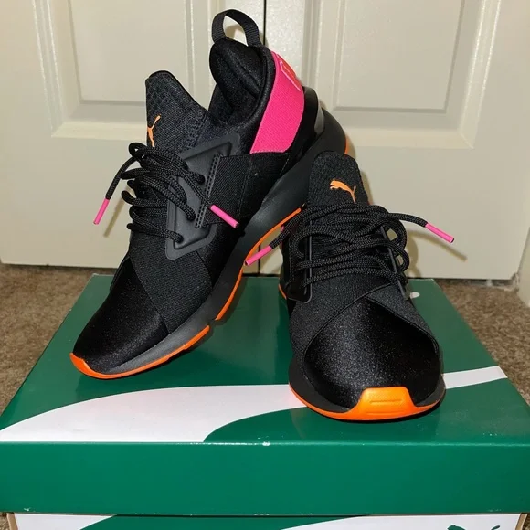 Puma Shoes Puma Muse Chase Big Kids Shoes Puma Blackknockout Pink Poshmark
